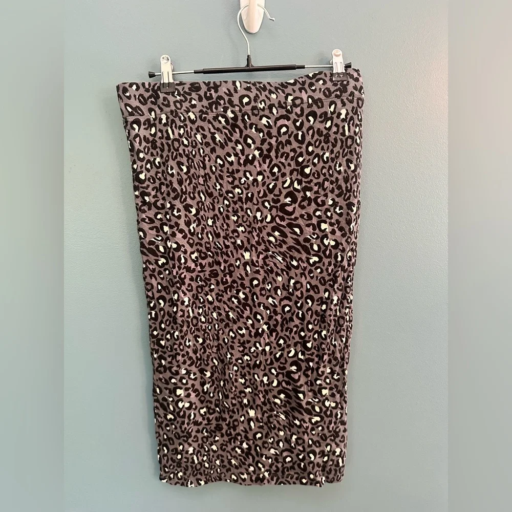 Apt. 9 Women's Animal leopard Print Pencil midi Skirt small
